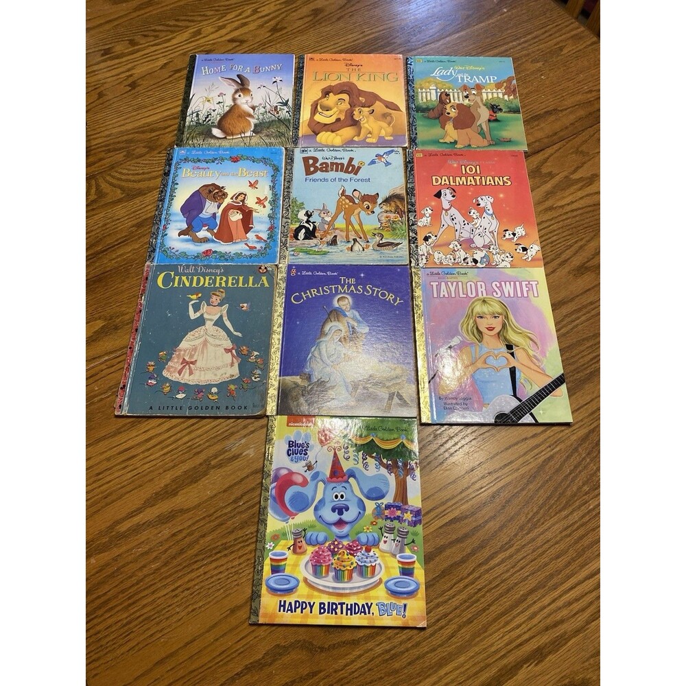 Lot of 10  Little Golden Books Mostly Vintage LOT